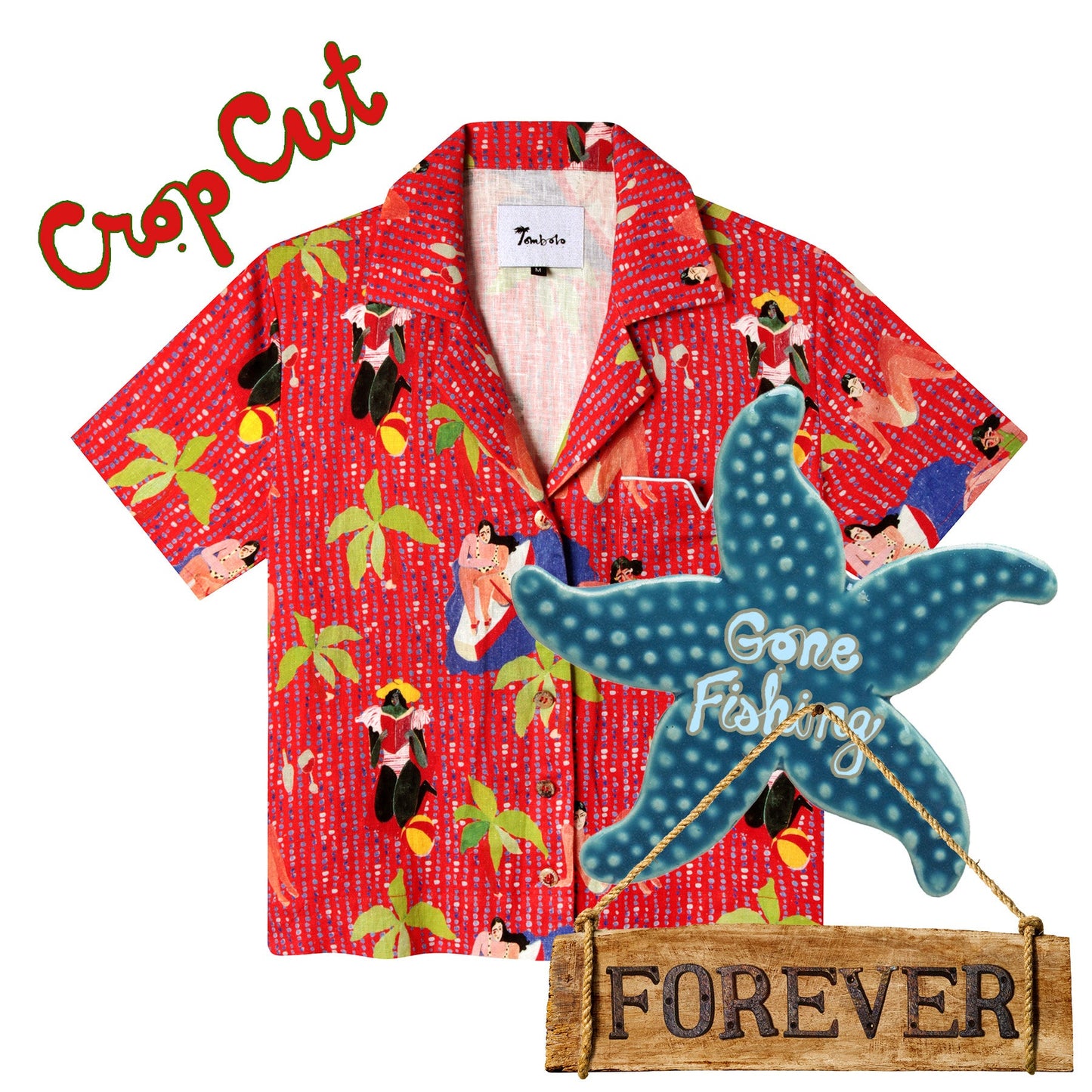 Ana Leovy x Tombolo ~ Crop Cut (Red)