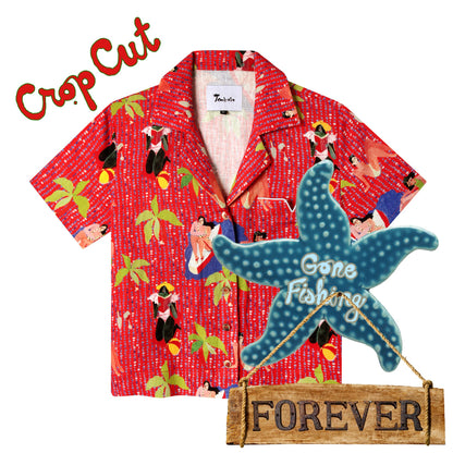 Ana Leovy x Tombolo ~ Crop Cut (Red)