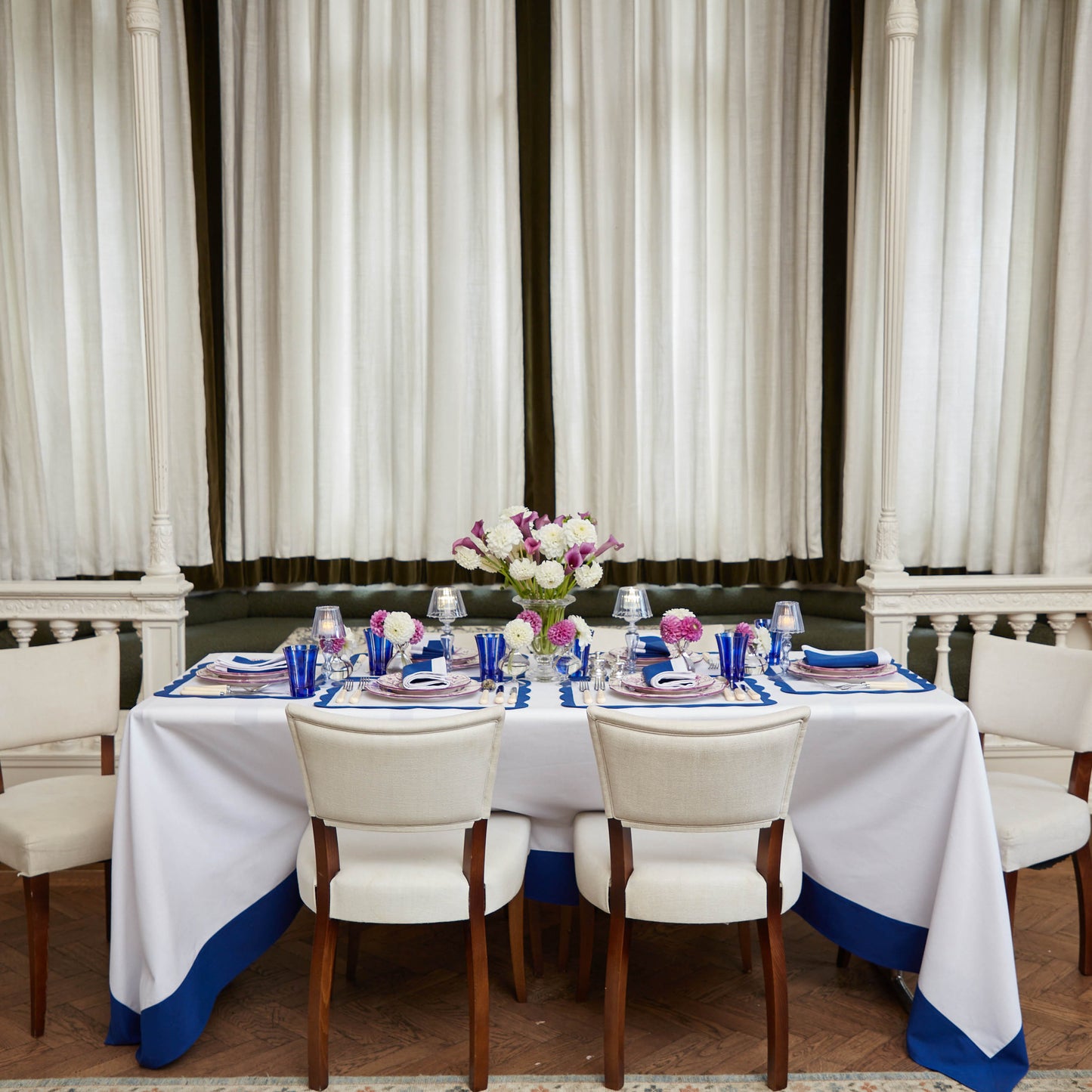 Royal Blue Positano Glasses (Set of 4)