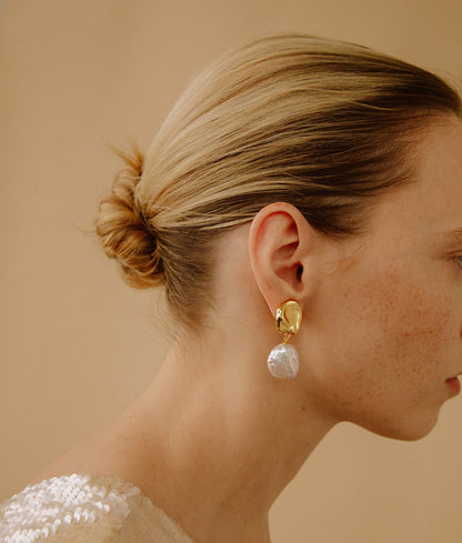 Coin Reflection Earrings