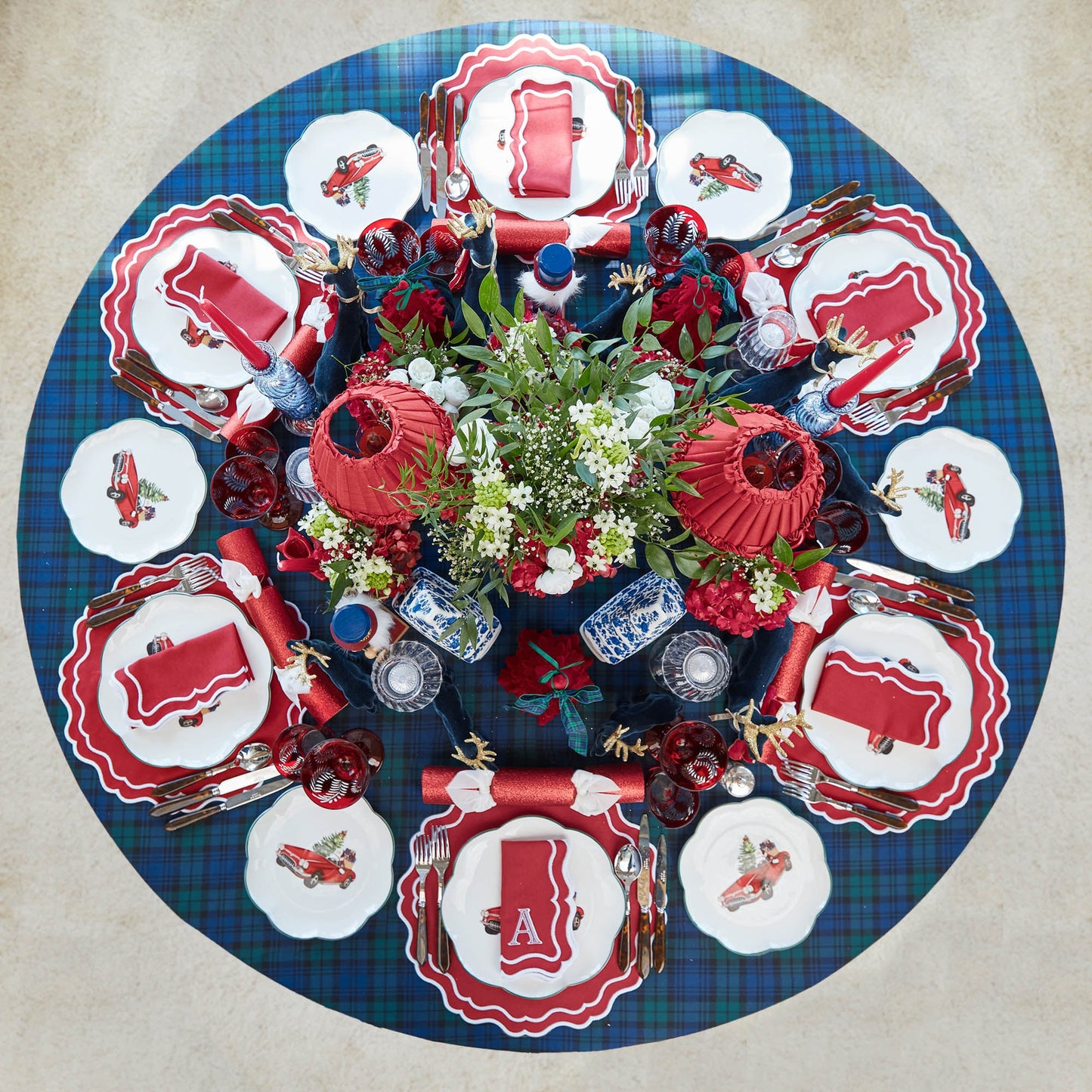 Berry Red Katherine Napkins (Set of 4)