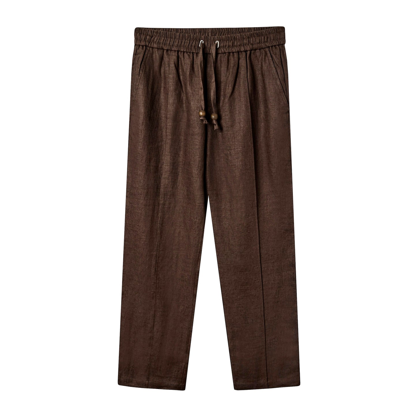 Easy-Going Pants (Brown Linen)