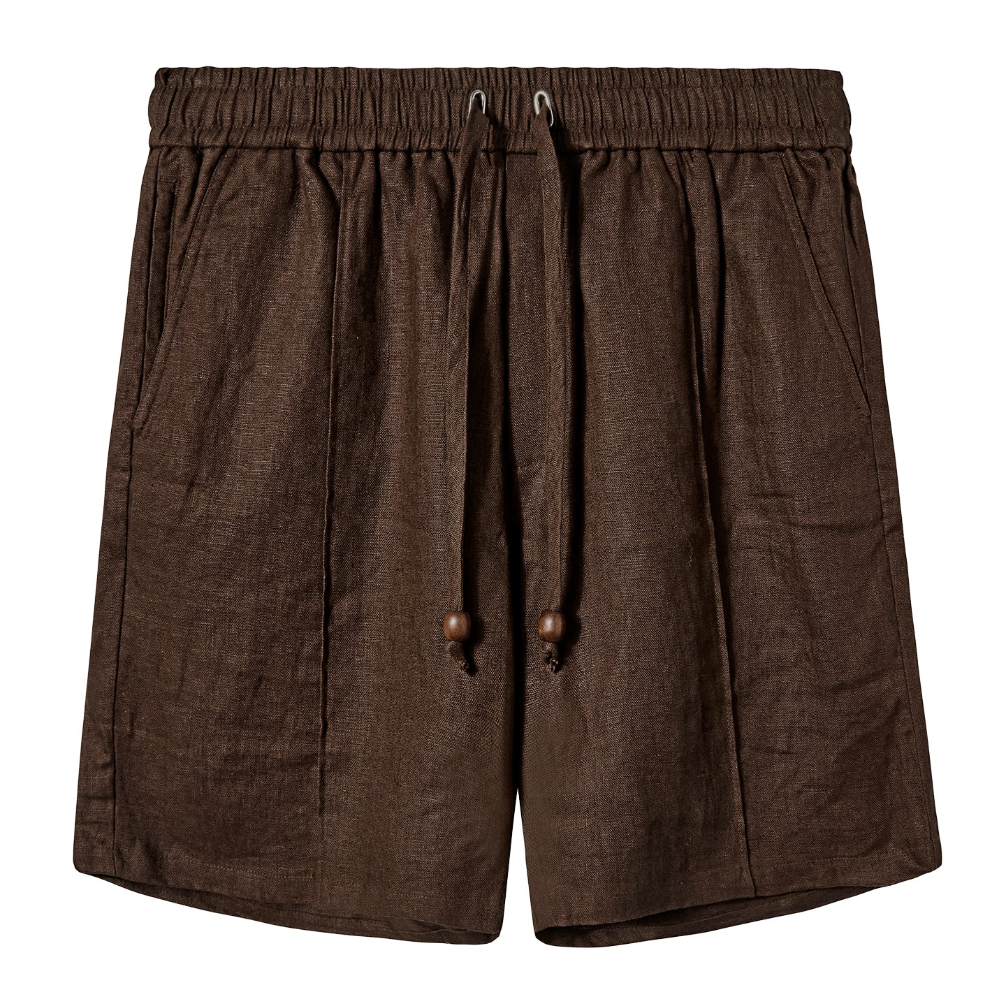 Easy-Going Shorts (Brown Linen)