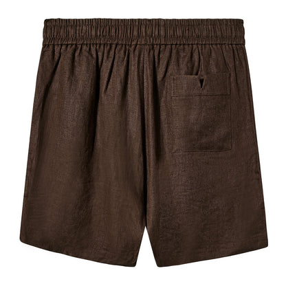 Easy-Going Shorts (Brown Linen)
