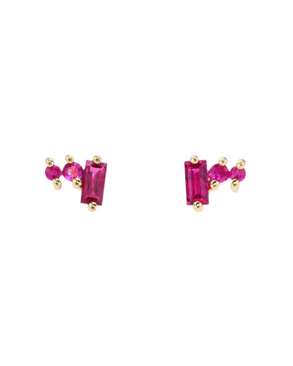 Gemstone Petite Post Earrings