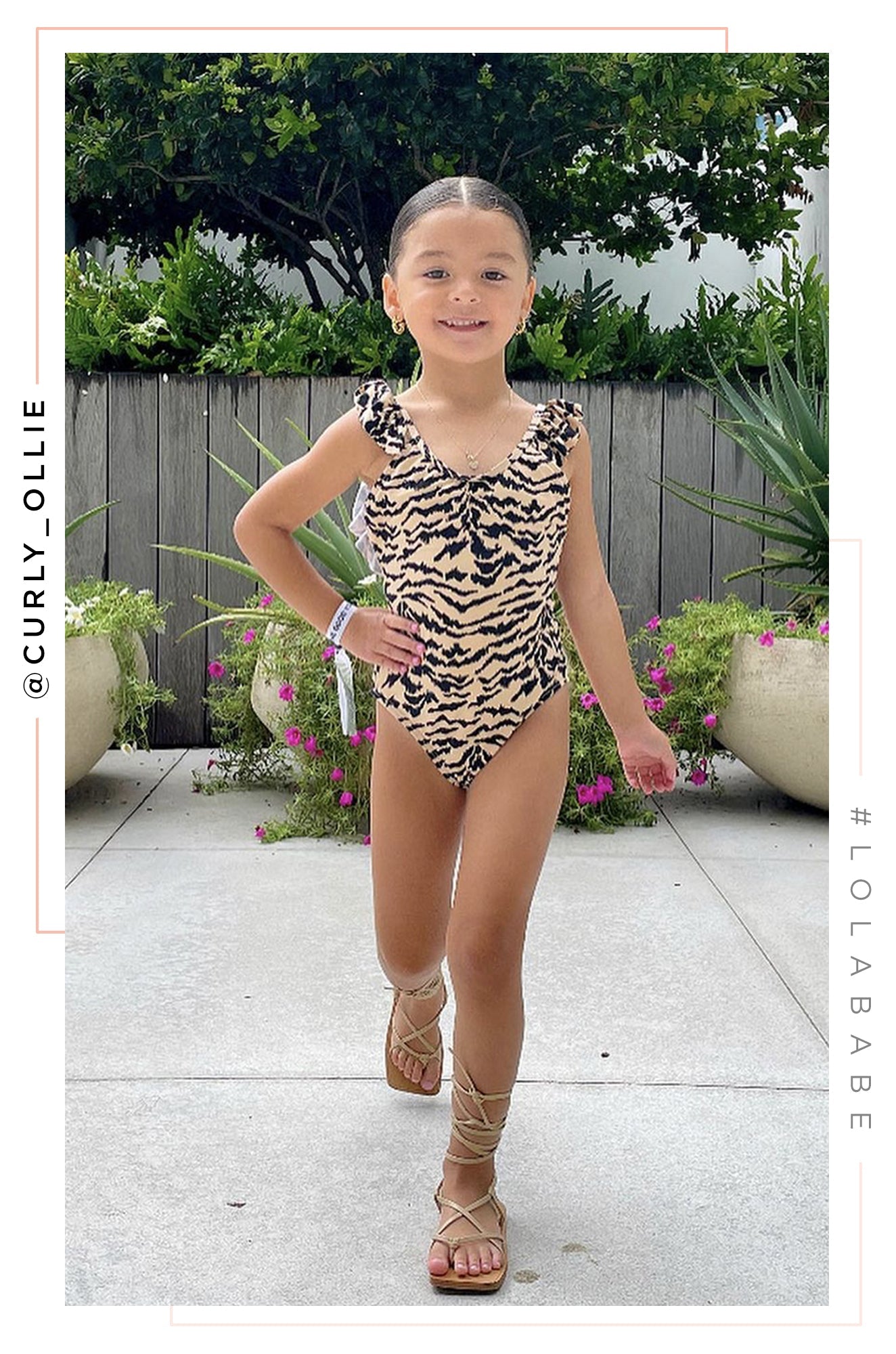 Mini Kelis Kids One Piece Swimsuit - Tiger