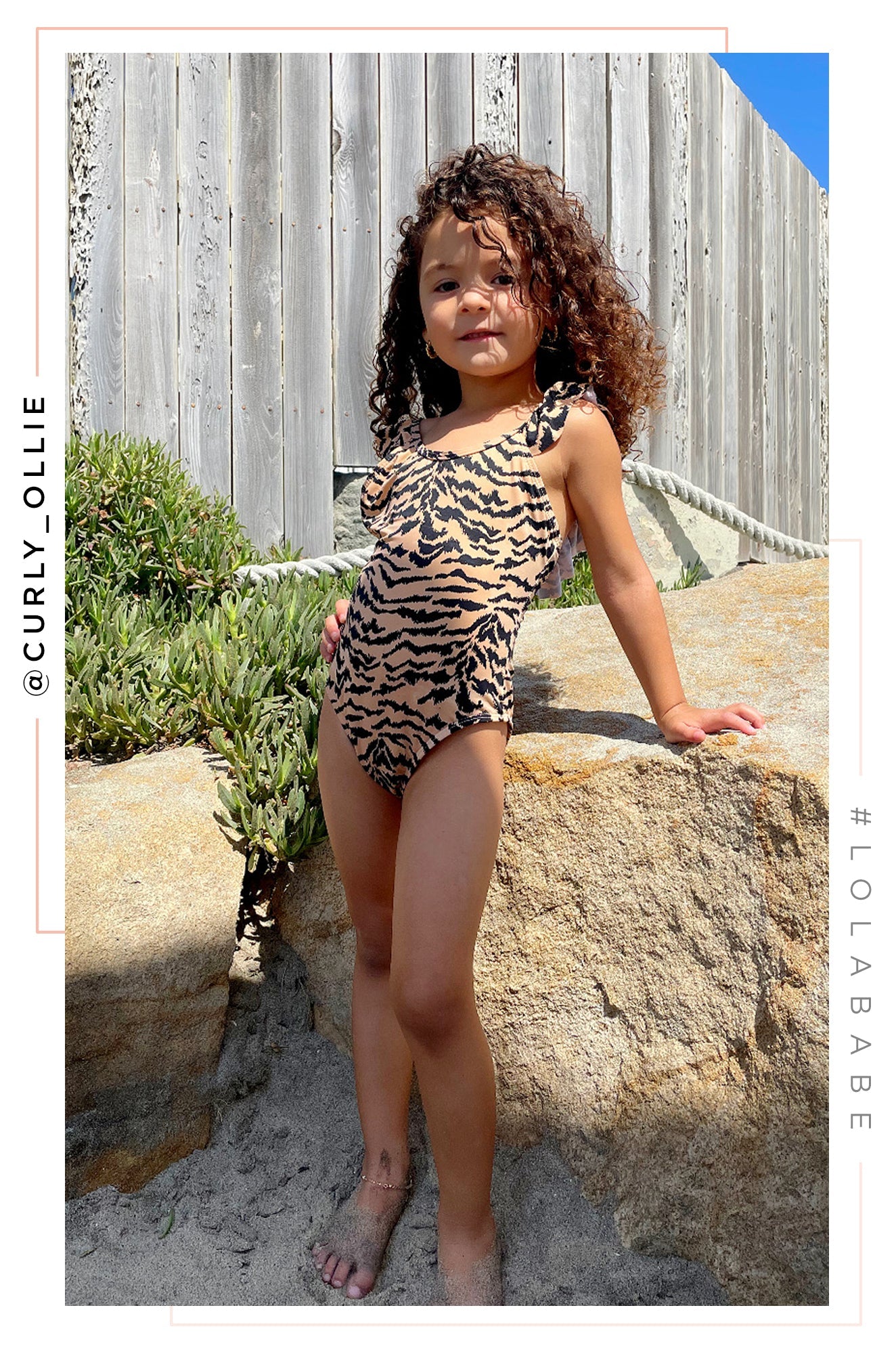Mini Kelis Kids One Piece Swimsuit - Tiger
