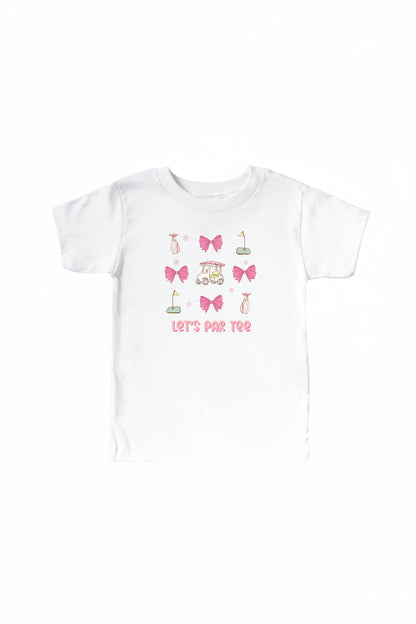 Let's Par Tee Kids Graphic Tee | White
