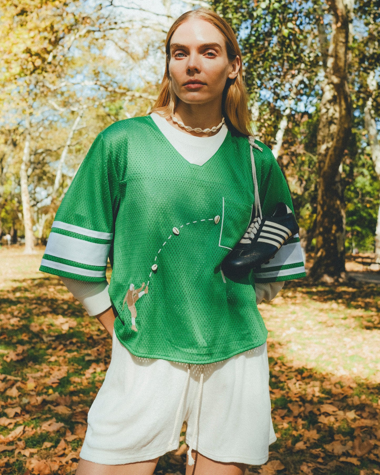 ‘Doink!’ ~ Relaxed Crop Cut (Green)
