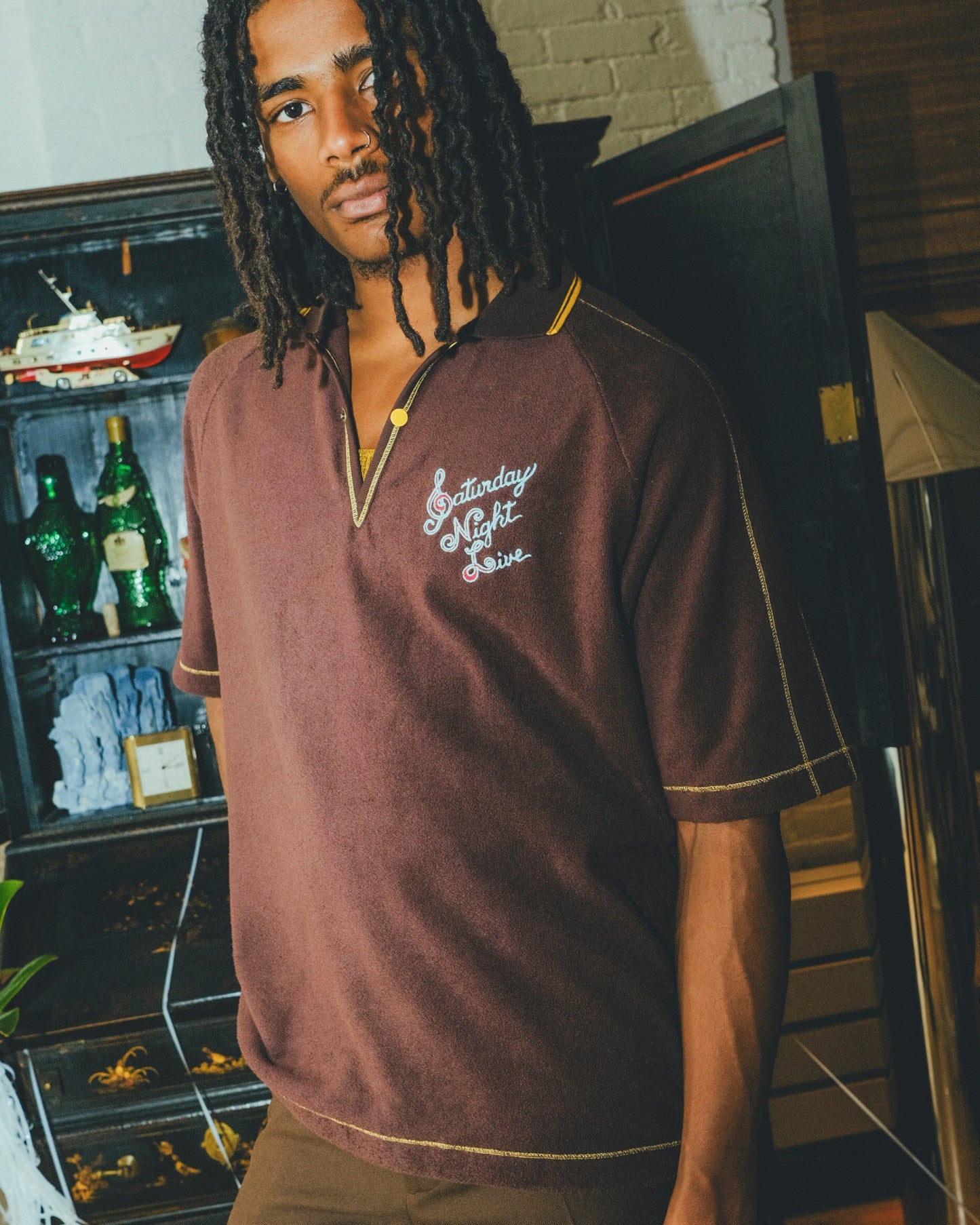'SNL' Raglan Terry Polo