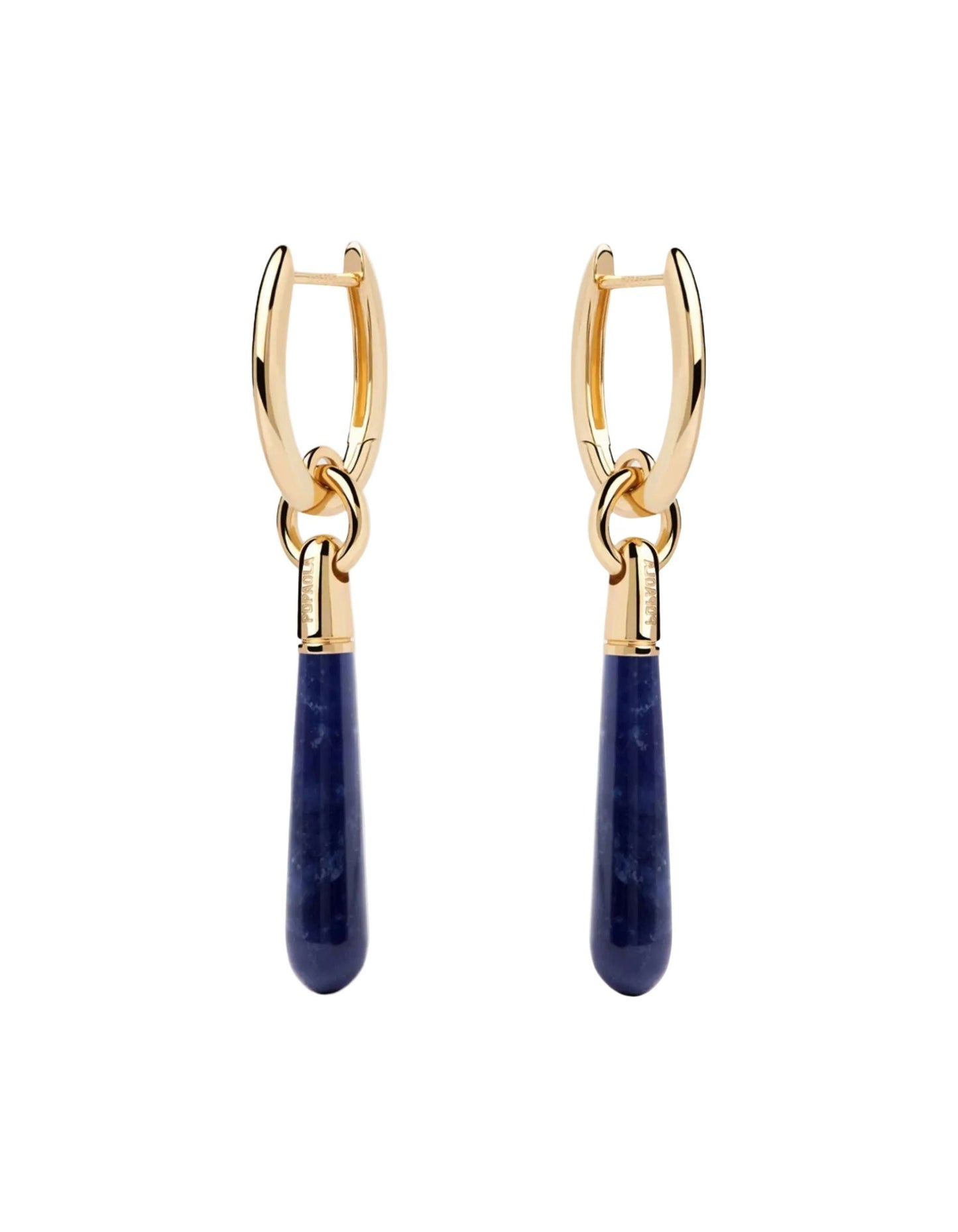 Sodalite Large Jupiter Hoops