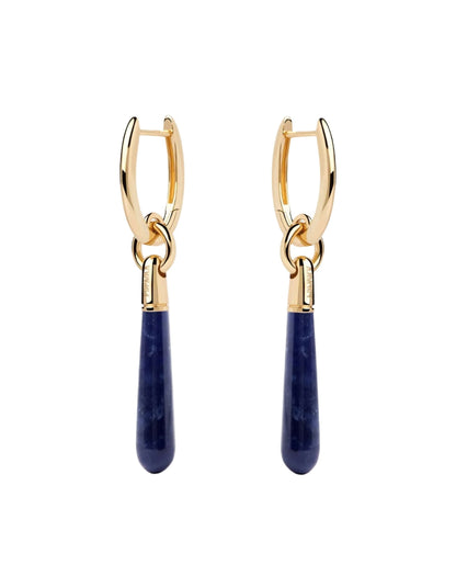 Sodalite Large Jupiter Hoops