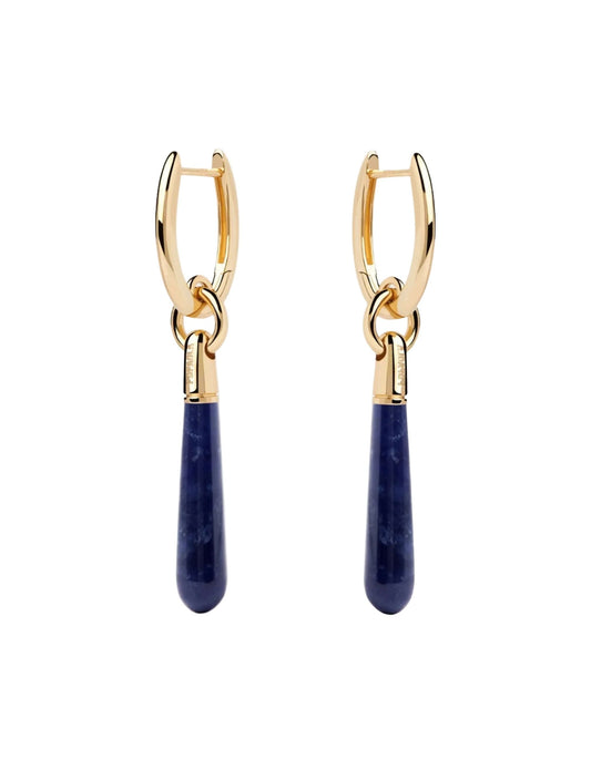 Sodalite Large Jupiter Hoops
