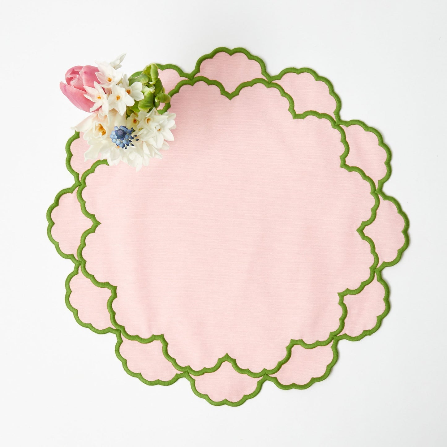 Pink & Green Lily Placemats (Set of 4)