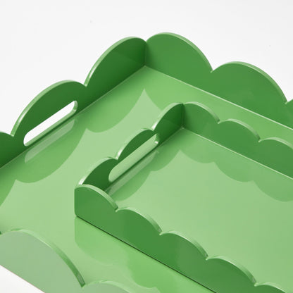 Green Lacquer Tray Set