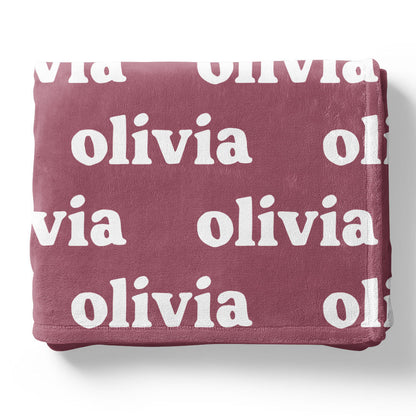 Cotton Candy Personalized Color Blanket
