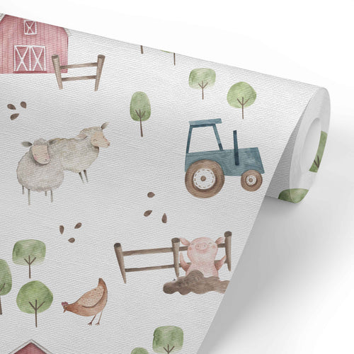 Frankie's Farm Party Removable Wallpaper