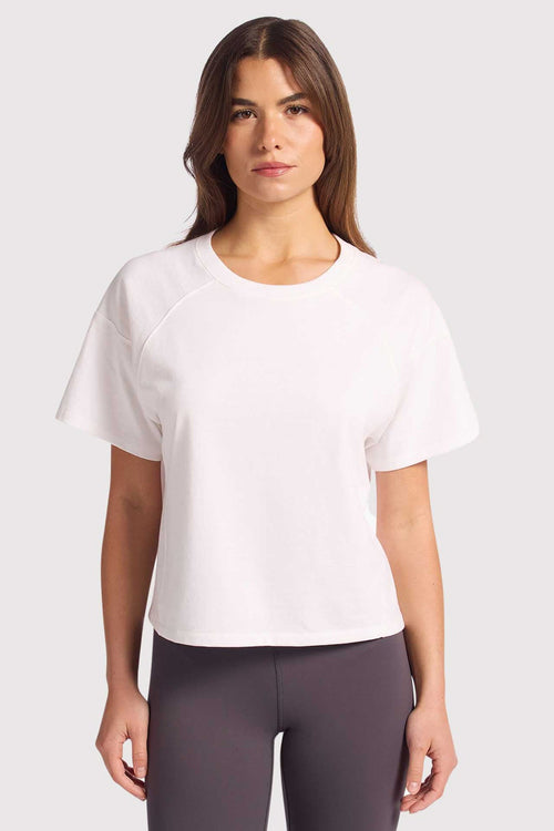 Steady Seamed Tee | White