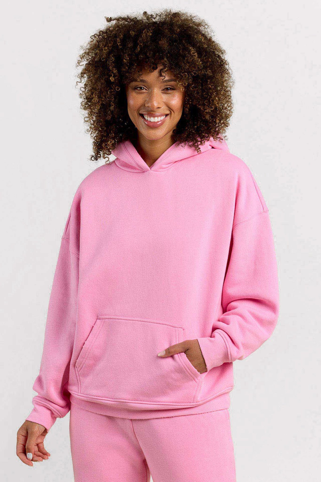 Vintage Fleece Hoodie | Bubblegum Pink