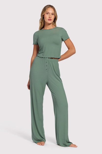 Mini Rib Pajama Set
