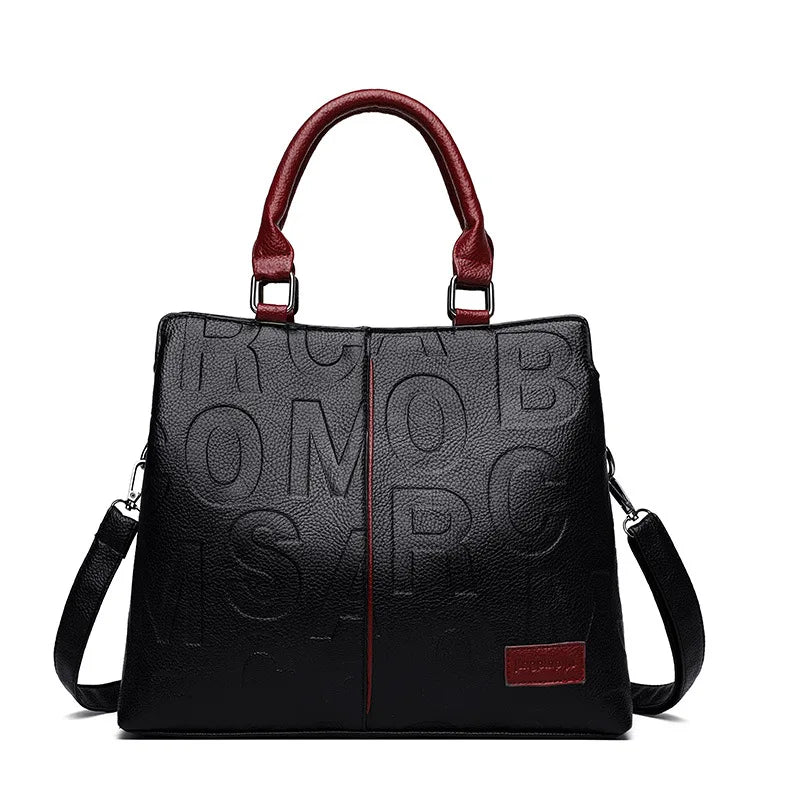 PU Leather Casual Crossbody Bags for Women Ladies Luxury Designer Tote Handbag Female Large Capacity Travel Shoulder Bag Sac