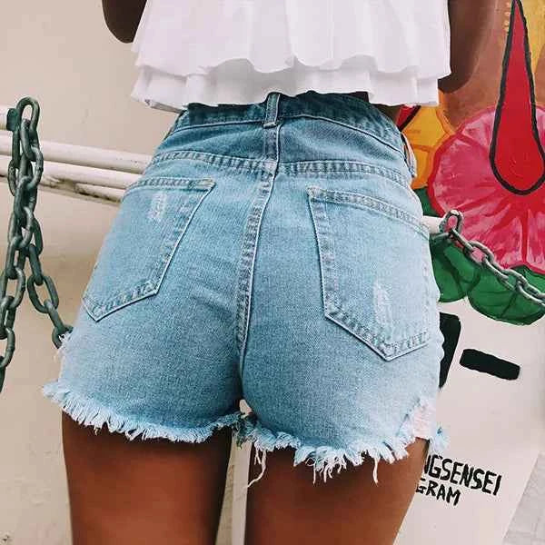 2026 summer woman high waist denim shorts sexy cool slim short jeans wholesale price drop shipping