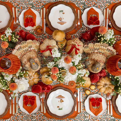 Scalloped Mushroom Dinner Plates (Set of 4)