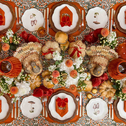 Scalloped Mushroom Starter Plates (Set of 4)