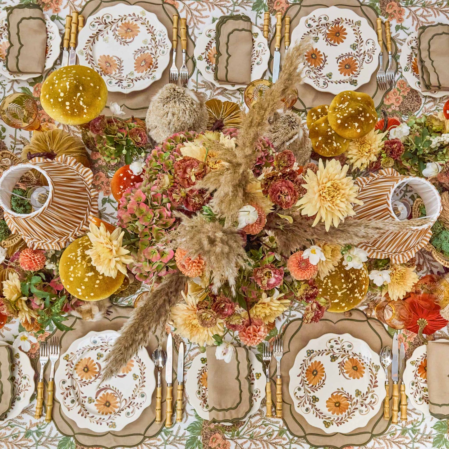 Autumn Flowers Starter Plate