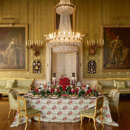 Red & Green Lady Isabella's Garden Tablecloth