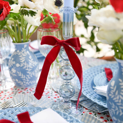 Blue Eden Candle Holders (Pair)