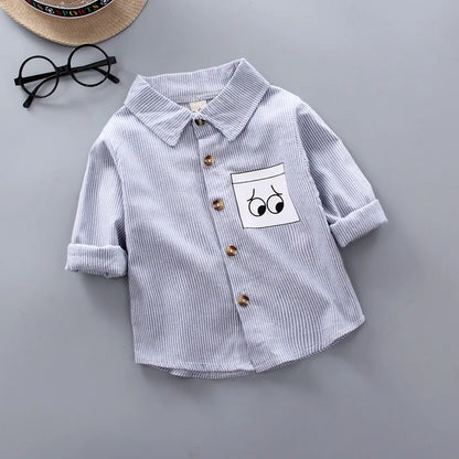 DIIMUU Spring Autumn Kids Baby Boys Cotton Clothes Shirt Toddler Girls Tee Clothing Children Wears Infant Blouse 1 2 3 4 5 Years