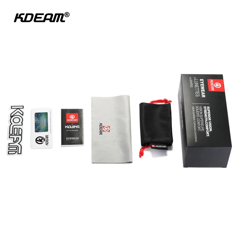 KDEAM Square Men's Polarized Sunglasses Outdoors Lifestyle Coating Sun Glasses New Matching Colors With Box