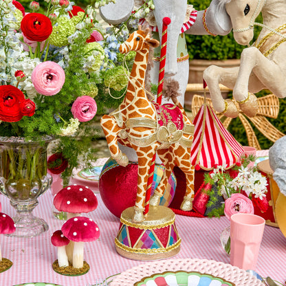 Gilbert Giraffe on Carousel (Pair) - 60cm
