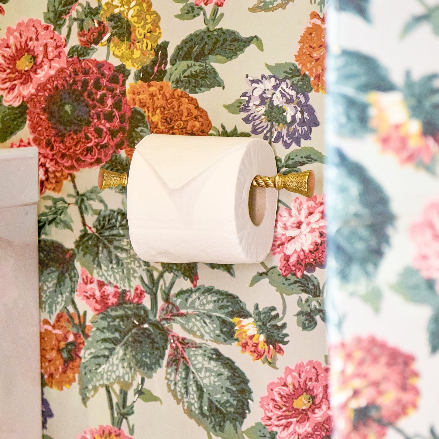 Rope Brass Toilet Roll Holder