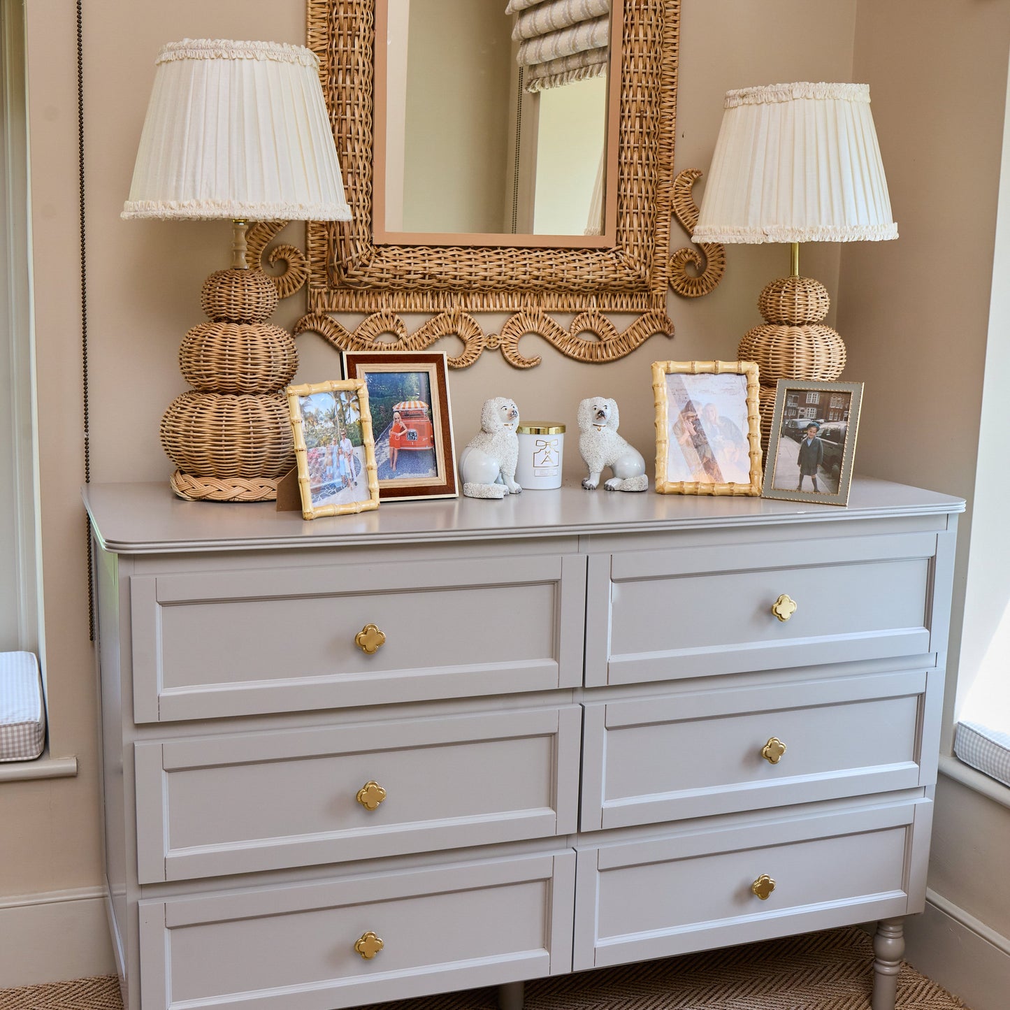Cream Ruffle Lampshade (30cm)