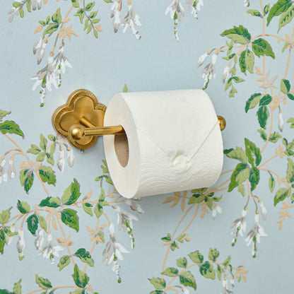 Brass Quatrefoil Bathroom Set
