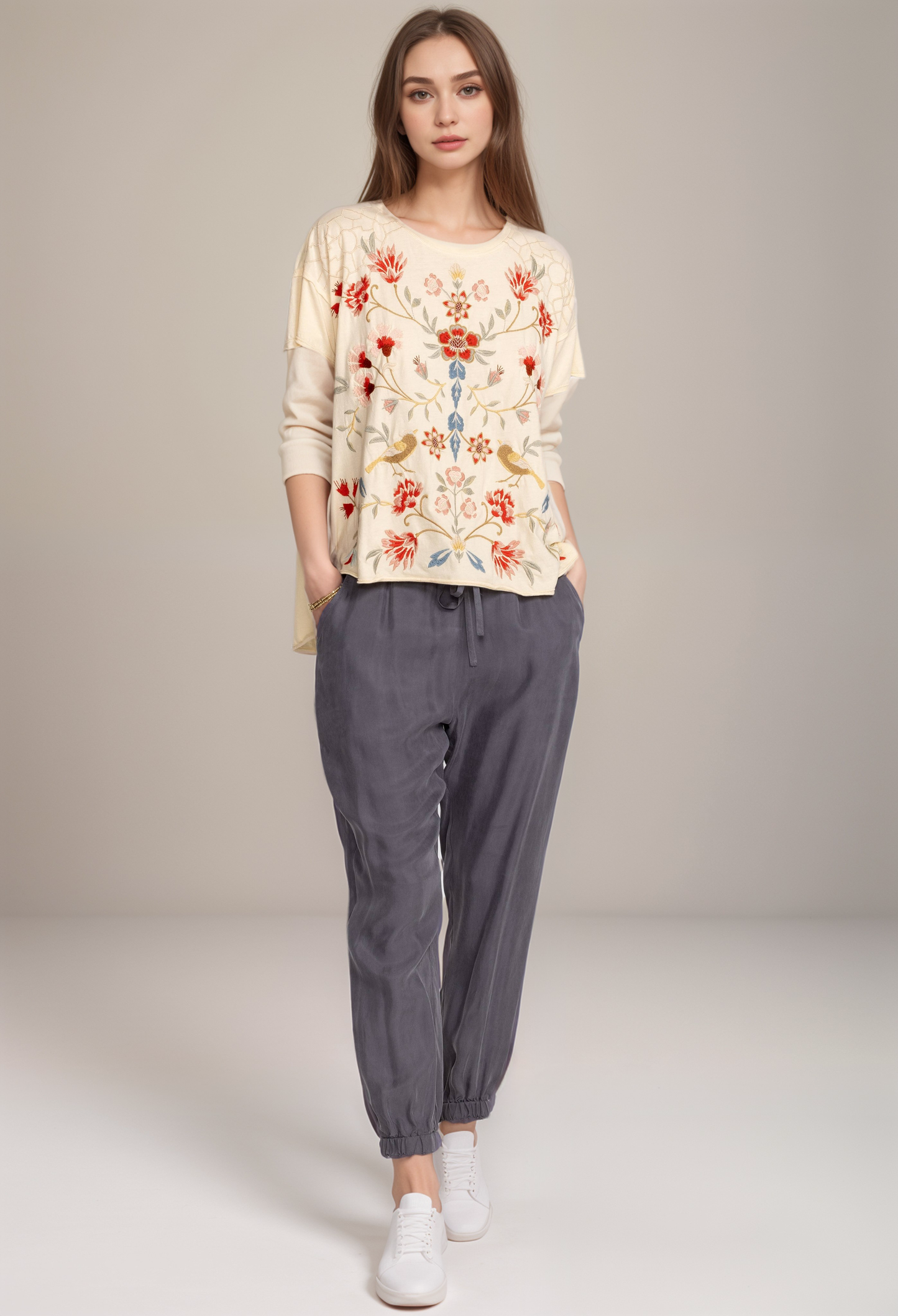 Johnny Was Alice Cropped Jogger Pants R65120-D *