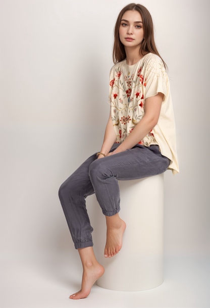 Johnny Was Alice Cropped Jogger Pants R65120-D *