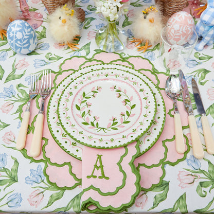 Pink & Green Lily Placemats (Set of 4)
