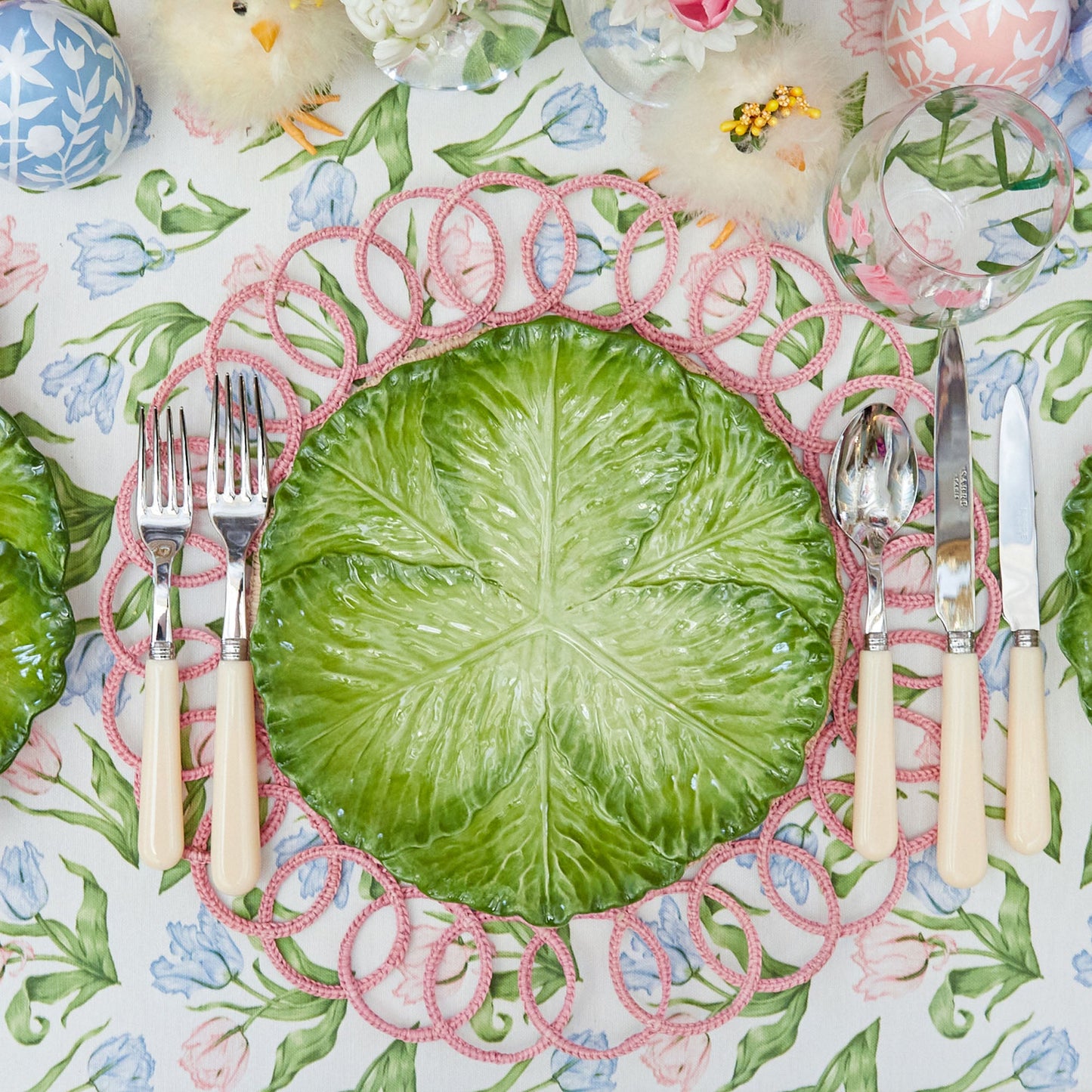 Green Serena Cabbage Dinner Plate
