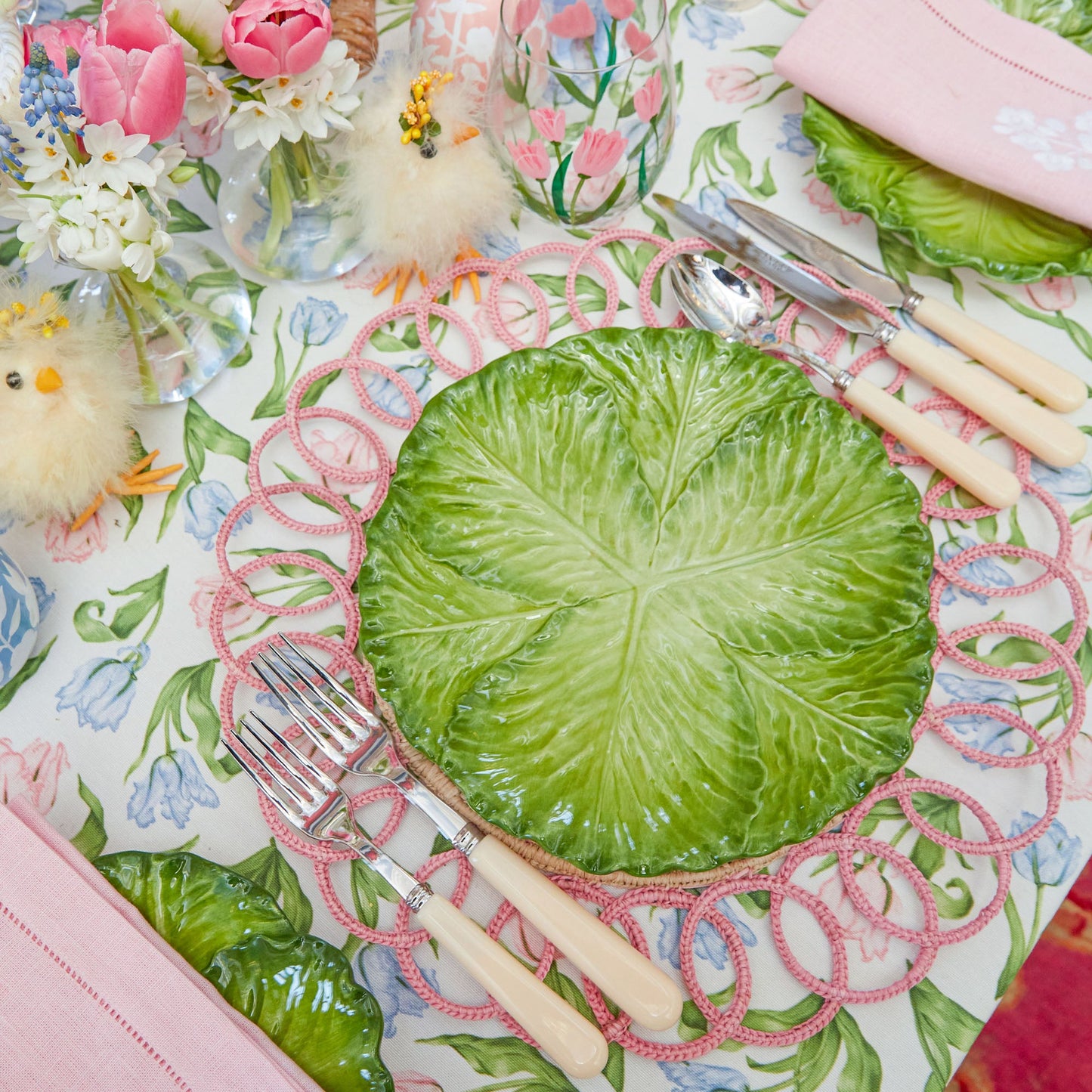 Green Serena Cabbage Dinner Plate