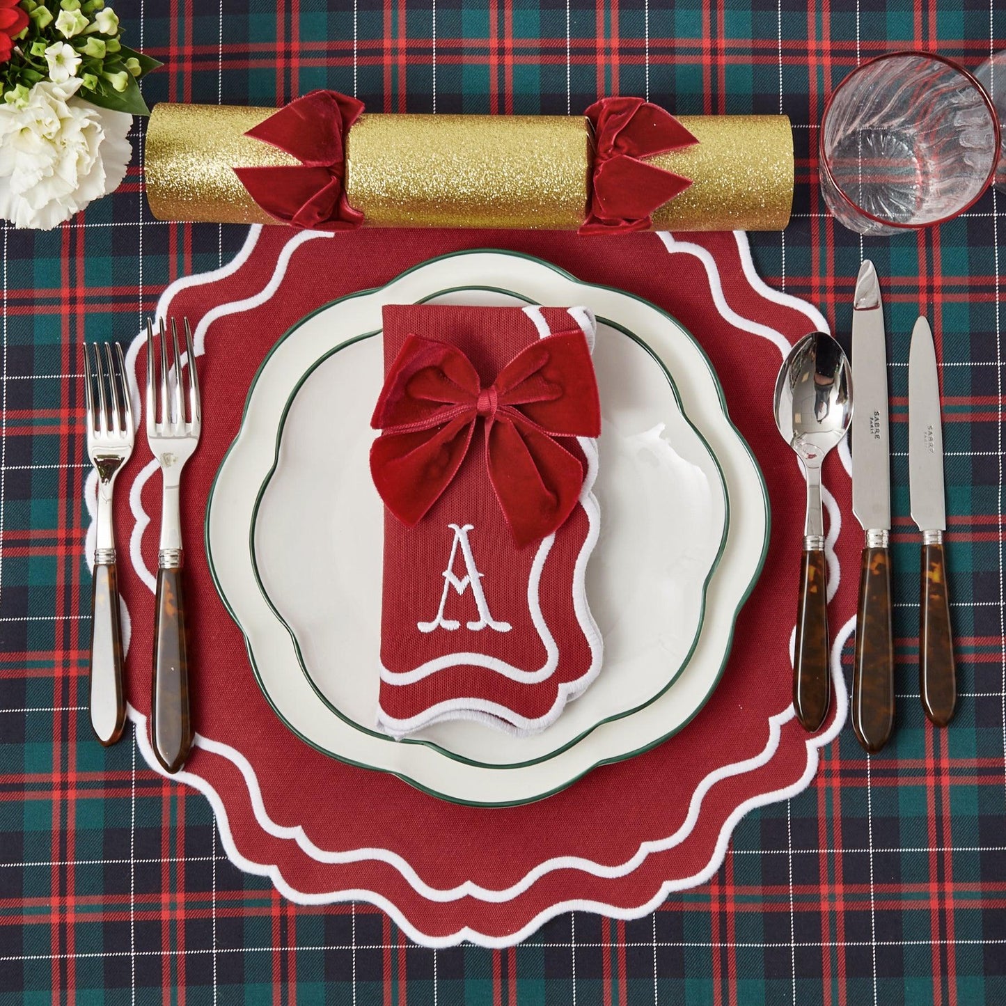 Berry Red Katherine Napkins (Set of 4)