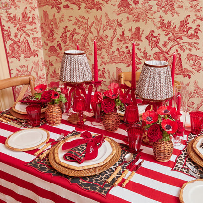 Berry Red Personalisable Velvet Bow