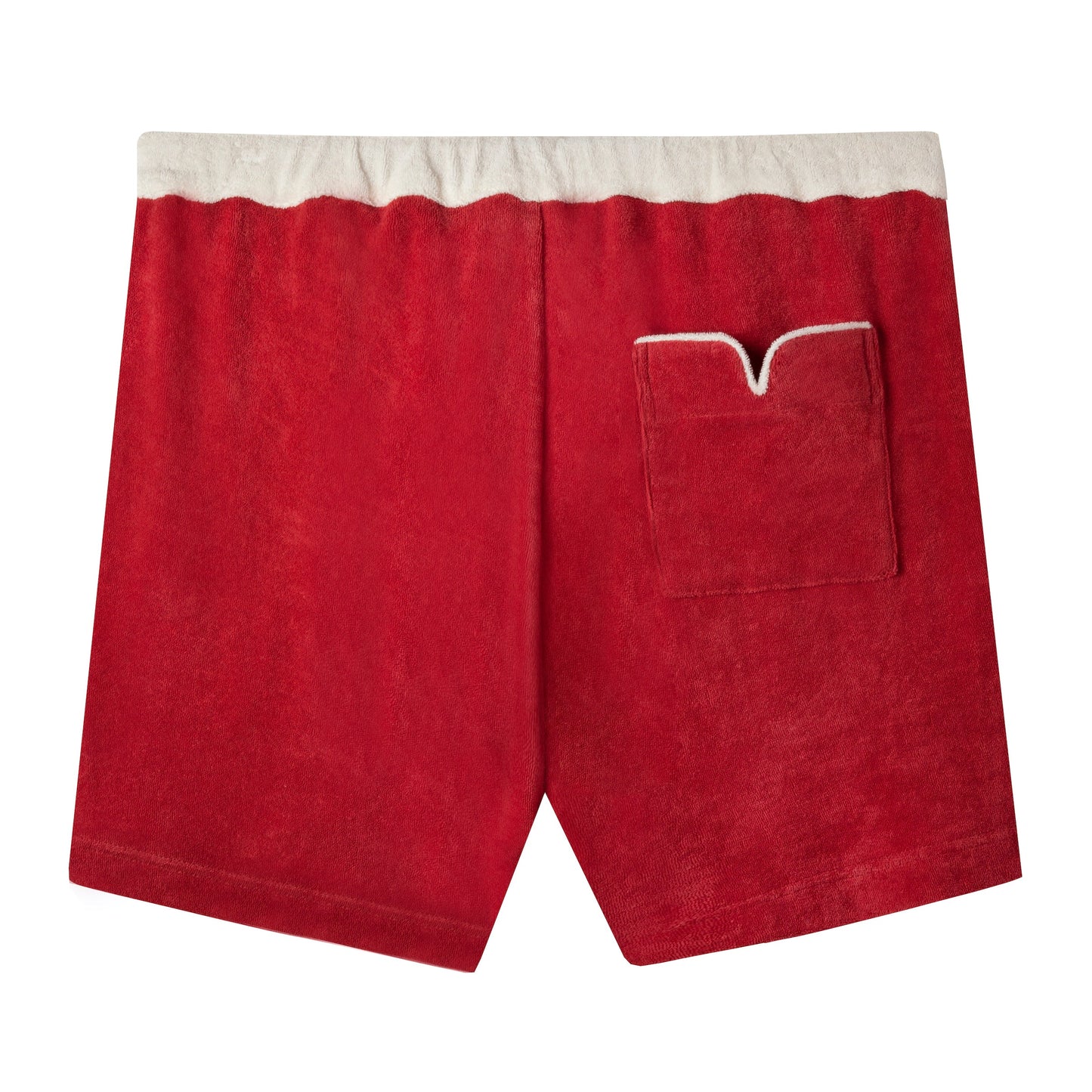 'Le Sirenuse' Pop-On Shorts (Pompeian Red)