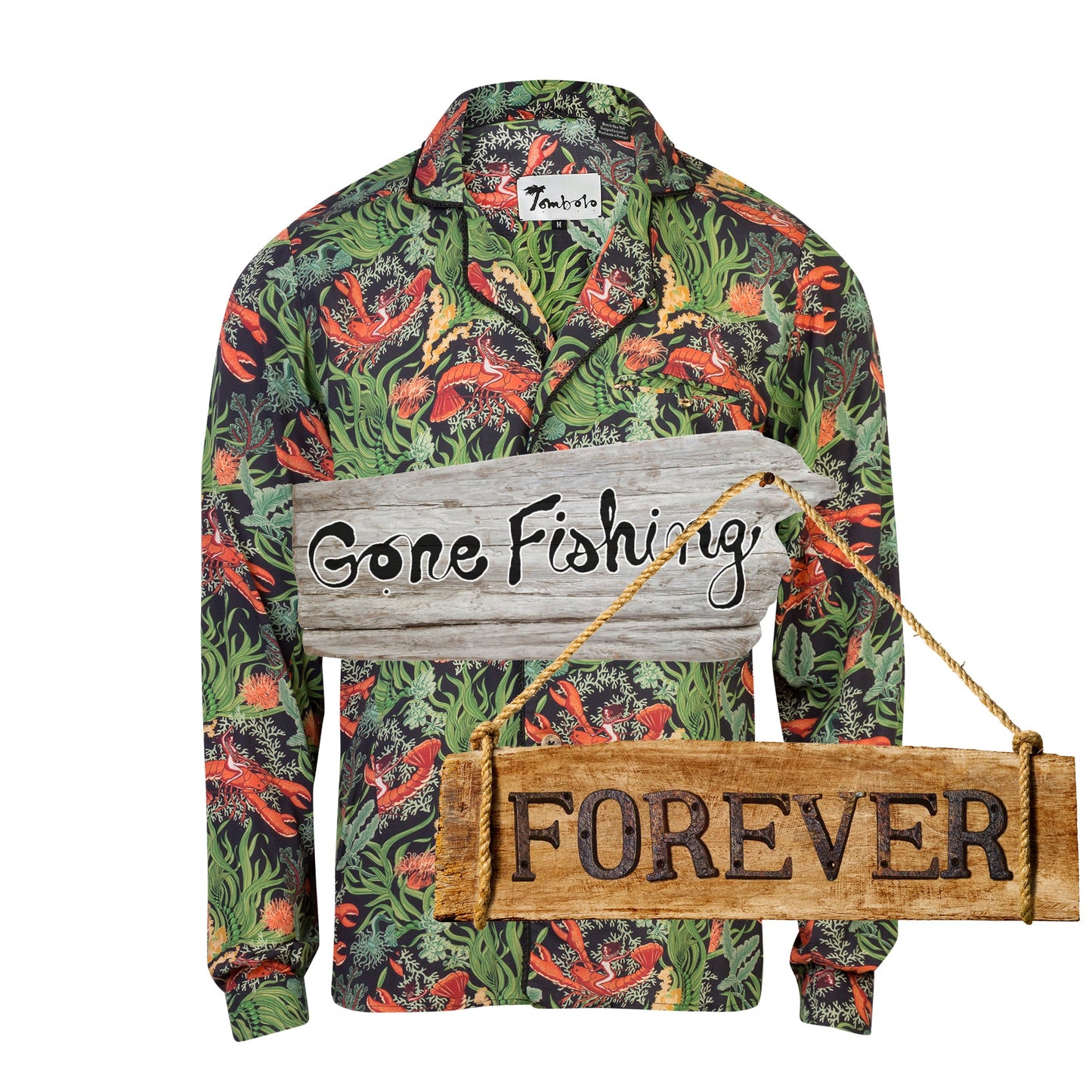 Lobster Rodeo (Midnight Green) (Long  Sleeve)