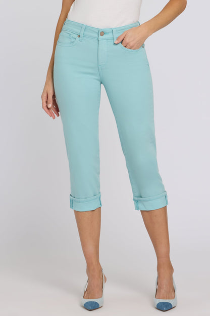 Marilyn Straight Crop Jeans - Aqua Haze