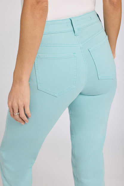 Marilyn Straight Crop Jeans - Aqua Haze