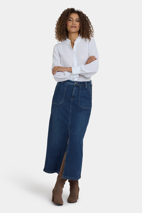 High Rise Long Skirt - Louvre Sapphire