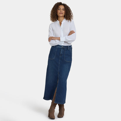 High Rise Long Skirt - Louvre Sapphire